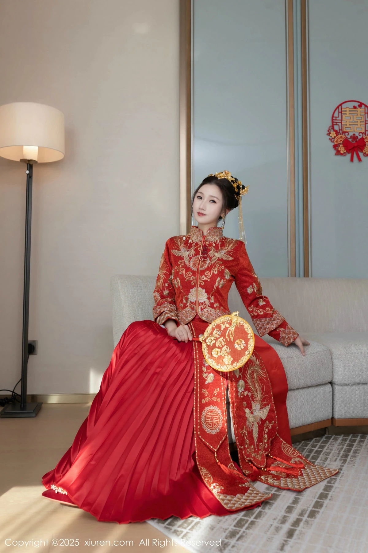 秀人集.com_[XiuRen秀人网]No.9811_模特杏子Yada性感新娘装红色情趣内衣配超薄肉丝秀美腿诱惑写真84P