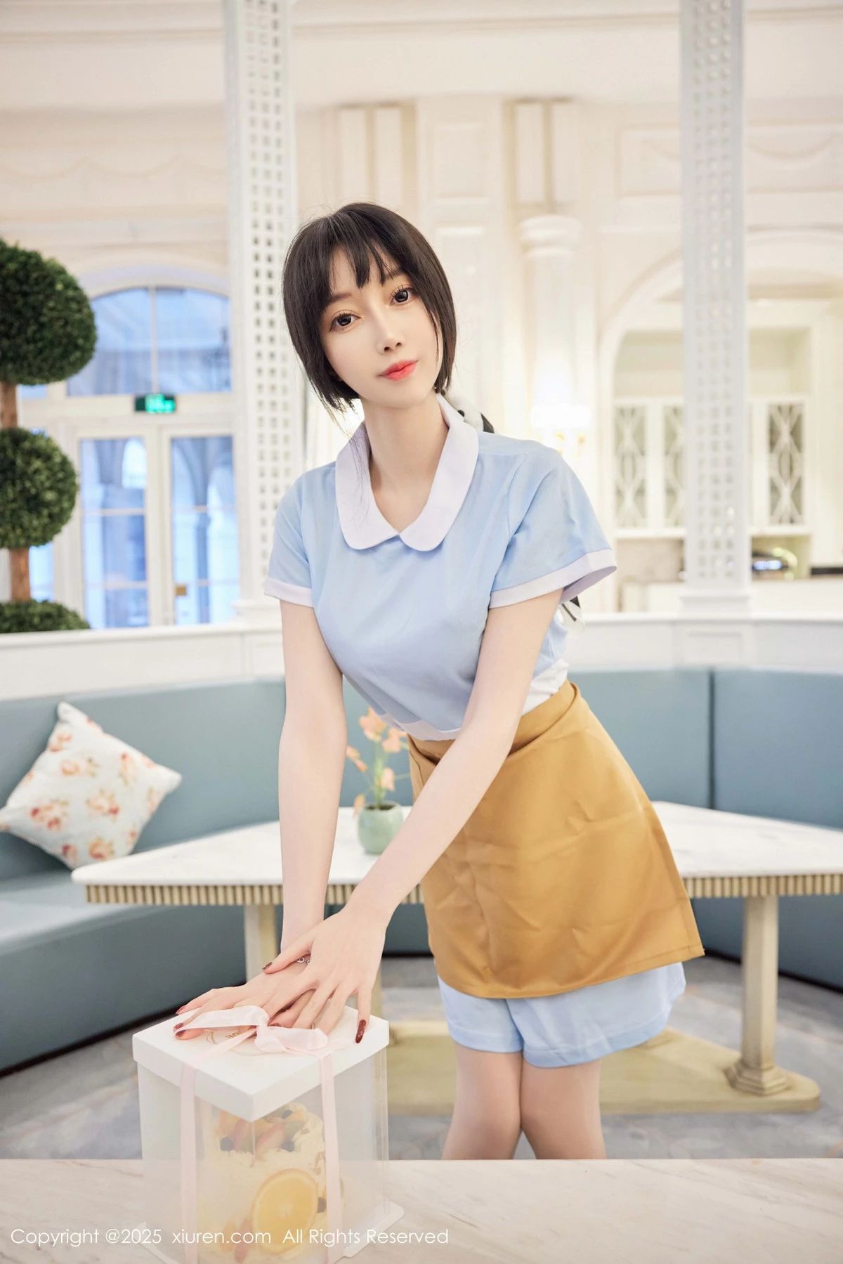 秀人集.com_[XiuRen秀人网]No.9864_模特玥儿玥er性感蓝色连衣短裙配超薄肉丝秀曼妙身材诱惑写真82P