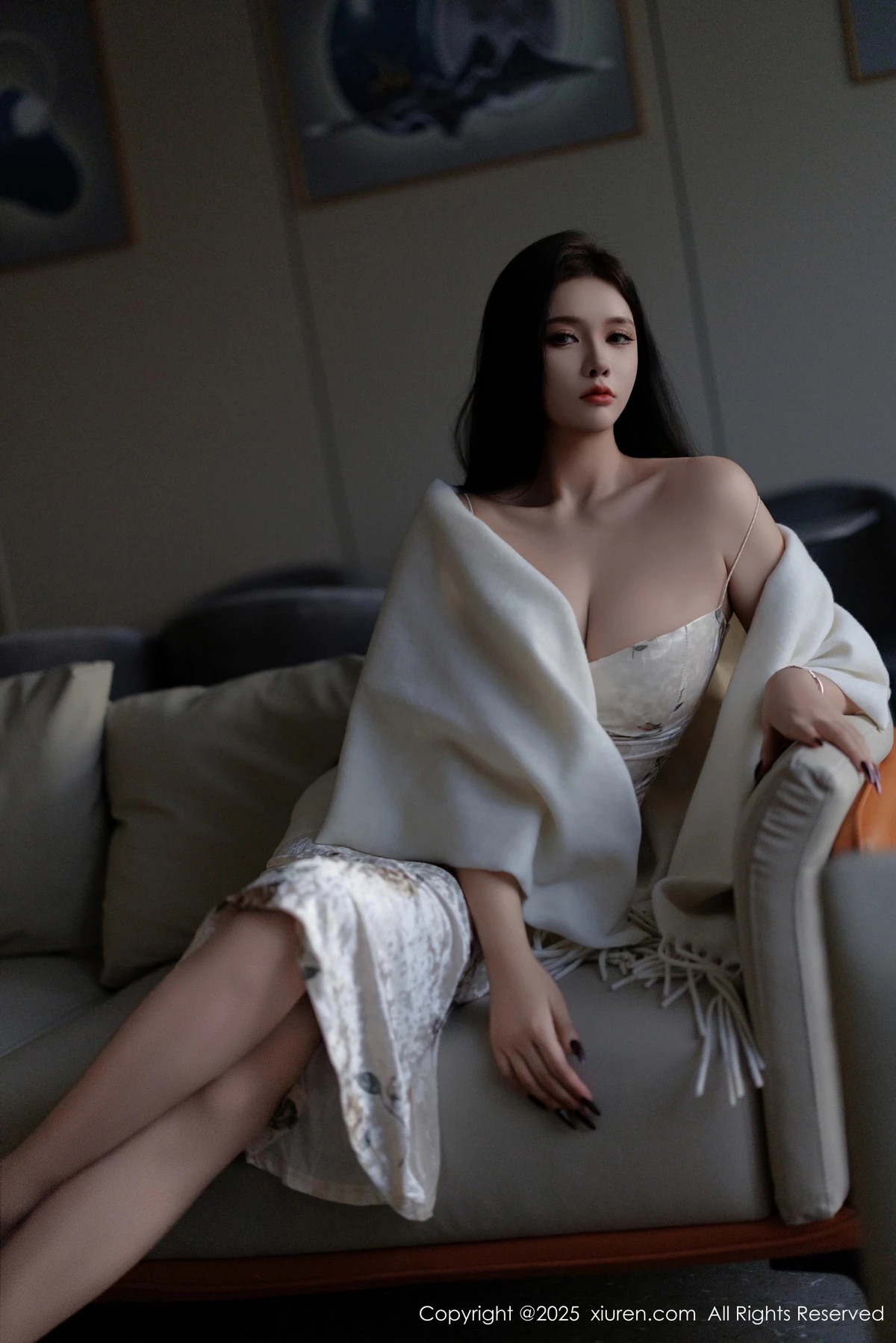 秀人集.com_[XiuRen秀人网]No.9899_模特娜比脱连衣短裙露性感蓝色内衣配超薄肉丝秀凹凸身材诱惑写真81P