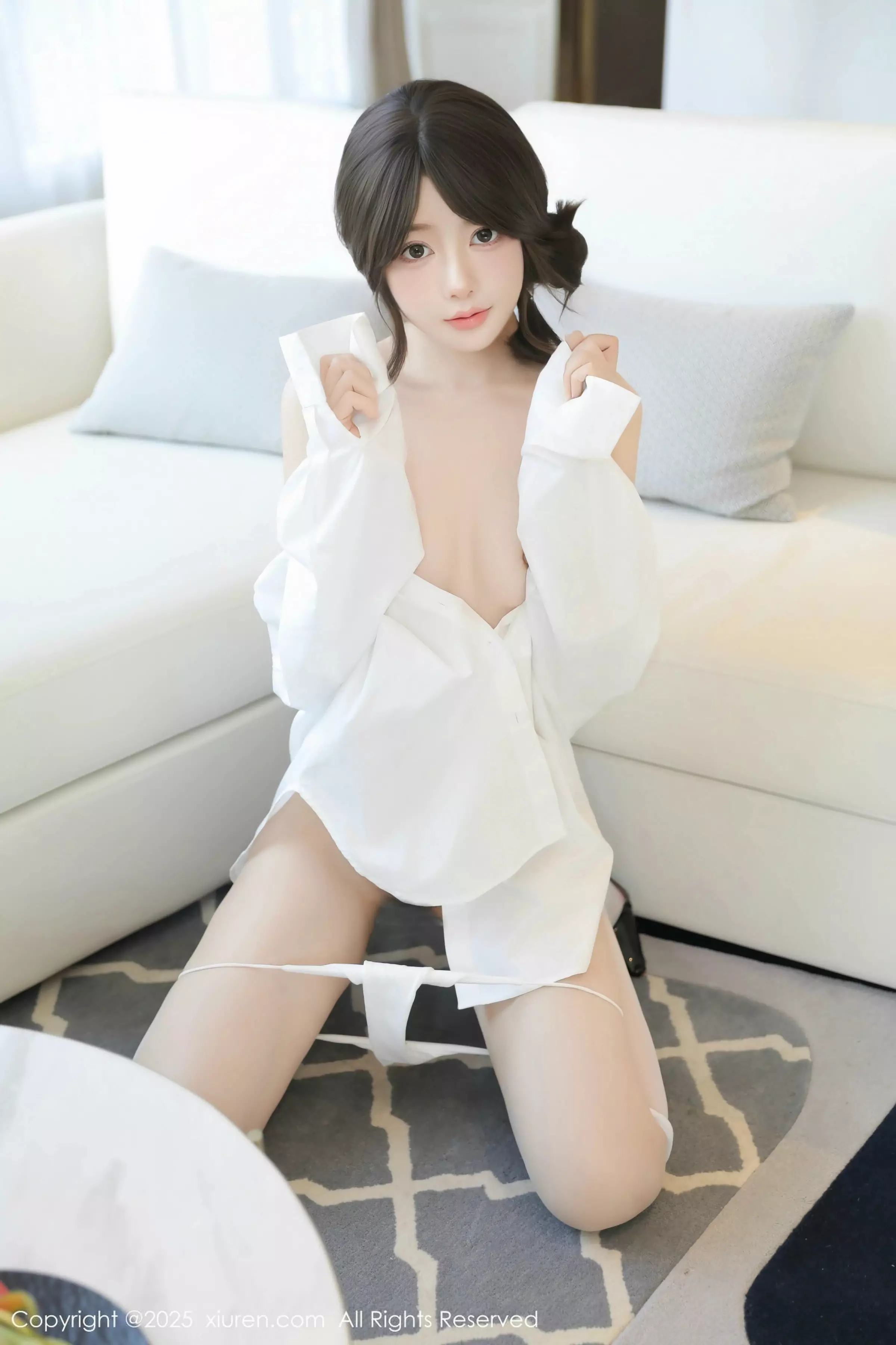 秀人集.com_[XiuRen秀人网]No.10036_模特桃妖夭性感白T露白色内衣配白色丝袜秀曼妙身姿诱惑写真86P