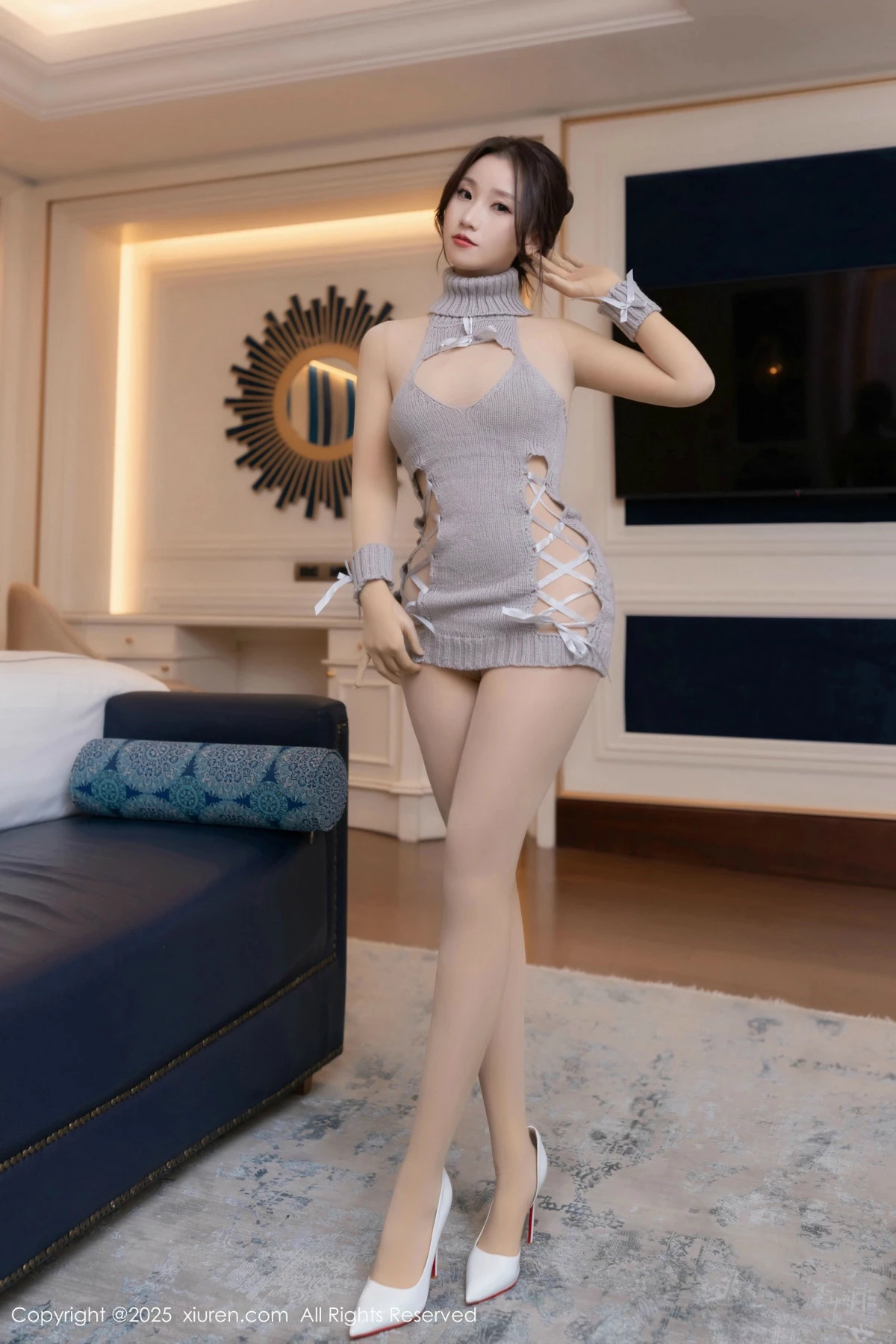 秀人集.com_[XiuRen秀人网]No.9912_模特杏子Yada性感灰色毛衣露超薄连体肉丝秀曼妙身姿诱惑写真80P