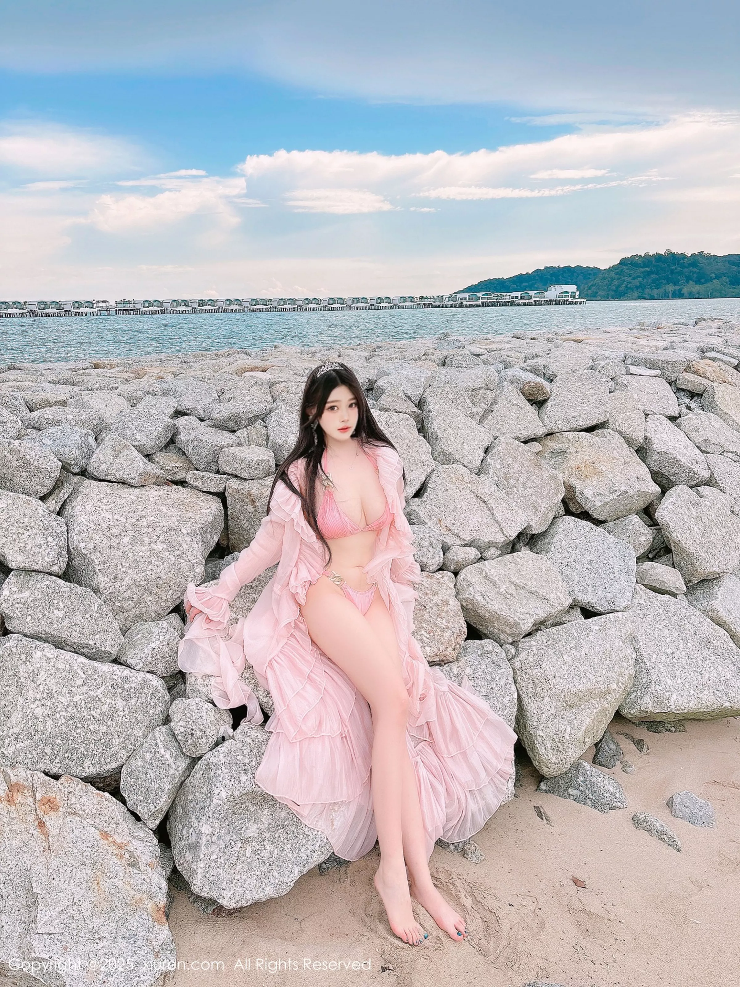 秀人集.com_[XiuRen秀人网]No.10160_模特蛋蛋宝性感粉色薄纱服饰露粉色比基尼秀丰腴身材诱惑写真66P