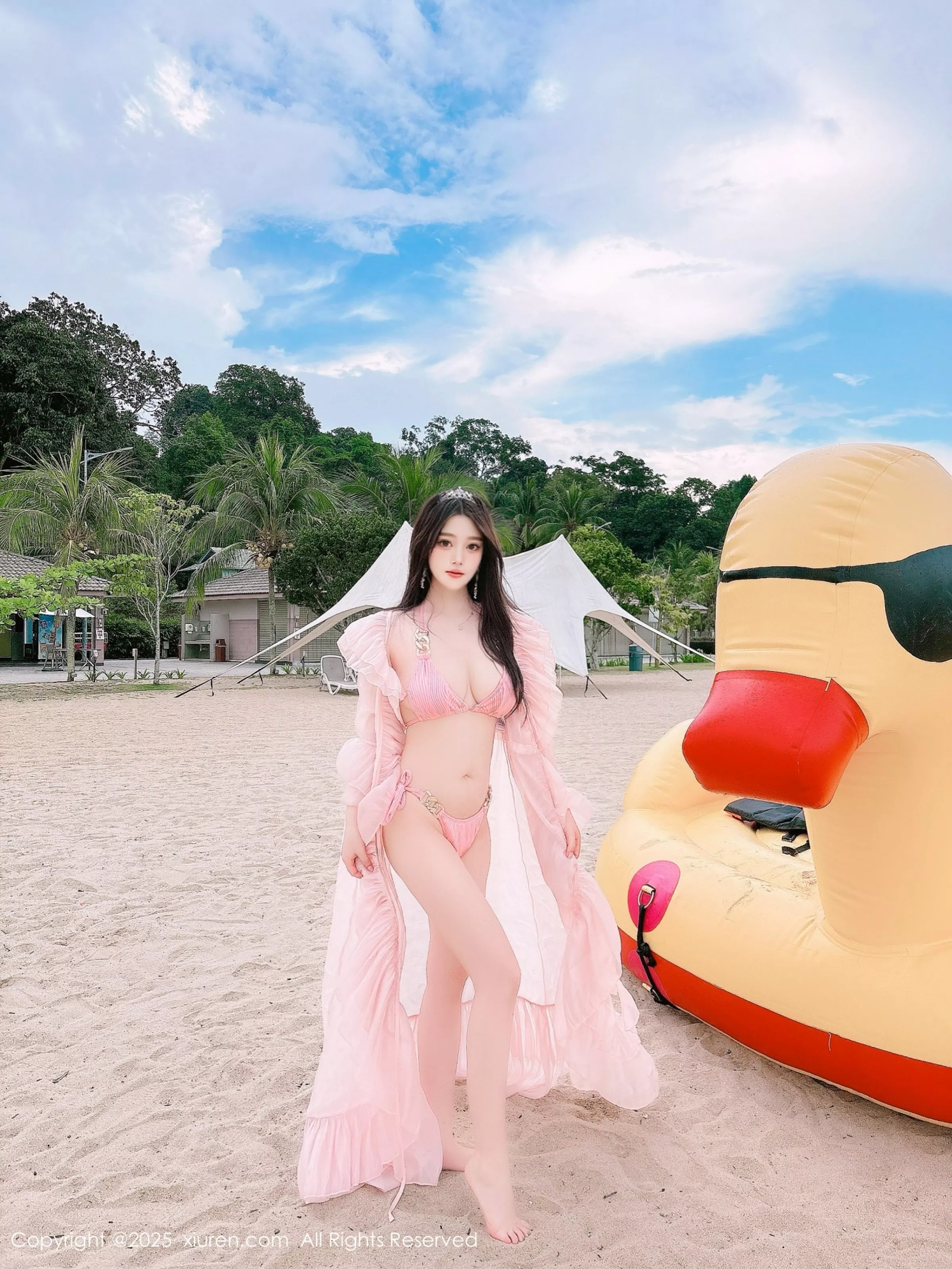 秀人集.com_[XiuRen秀人网]No.10160_模特蛋蛋宝性感粉色薄纱服饰露粉色比基尼秀丰腴身材诱惑写真66P