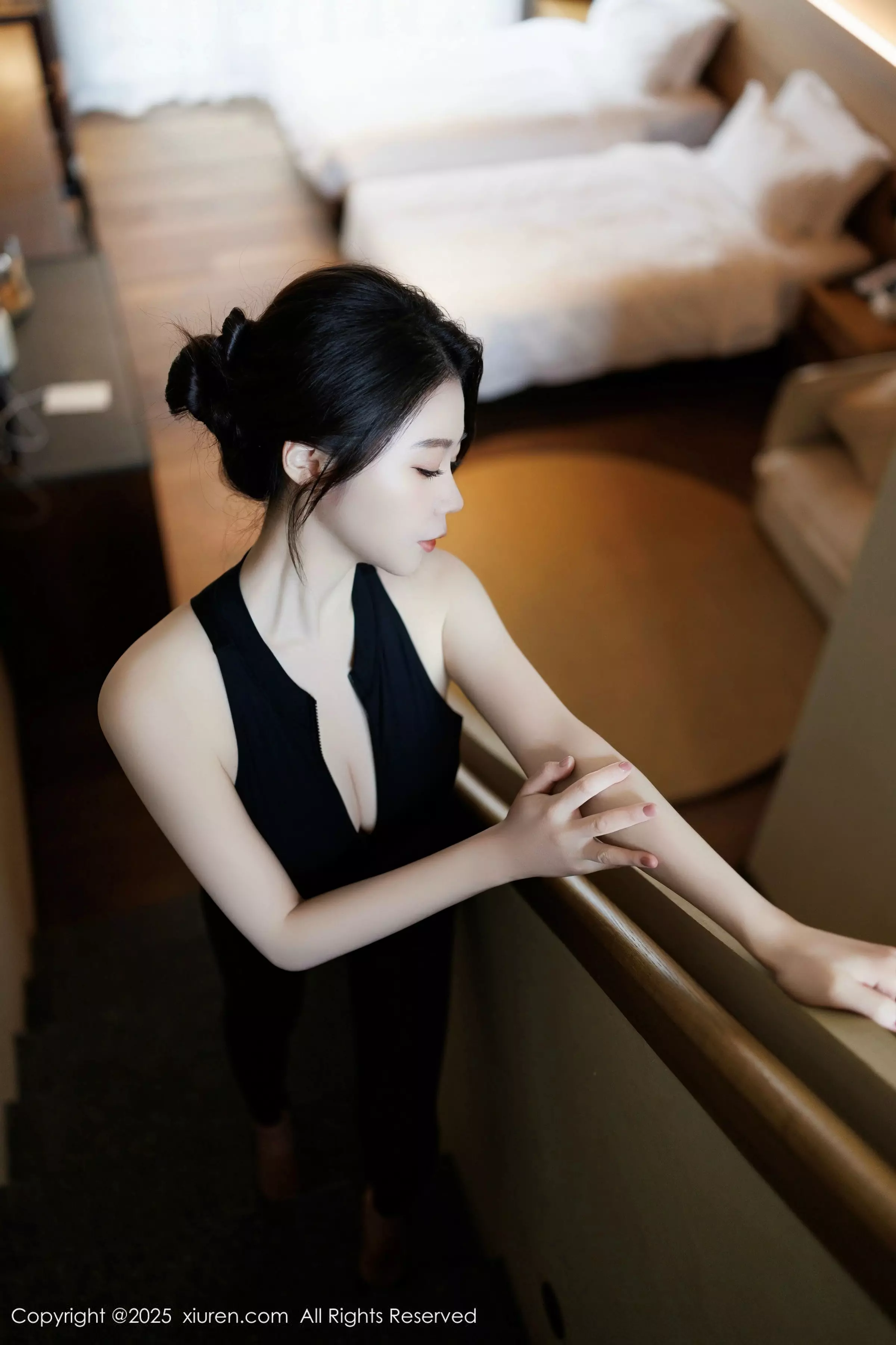 秀人集.com_[XiuRen秀人网]No.10059_模特梦心玥性感黑色情趣内衣配黑丝吊袜秀高挑曼妙身姿诱惑写真83P