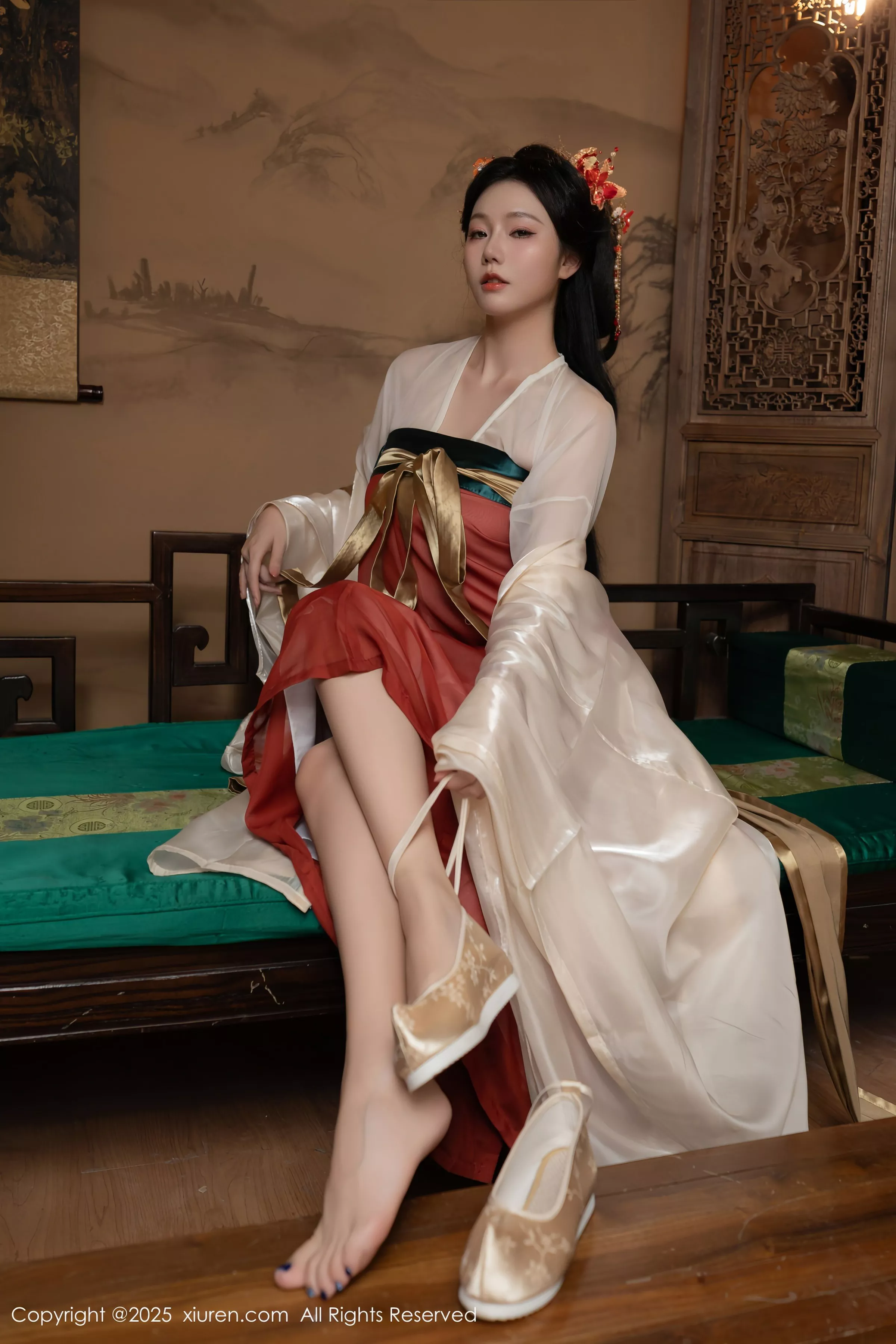 秀人集.com_[XiuRen秀人网]No.10223_模特合集女神陆萱萱＆安然anran激情互动薄纱古装撩人诱惑写真80P