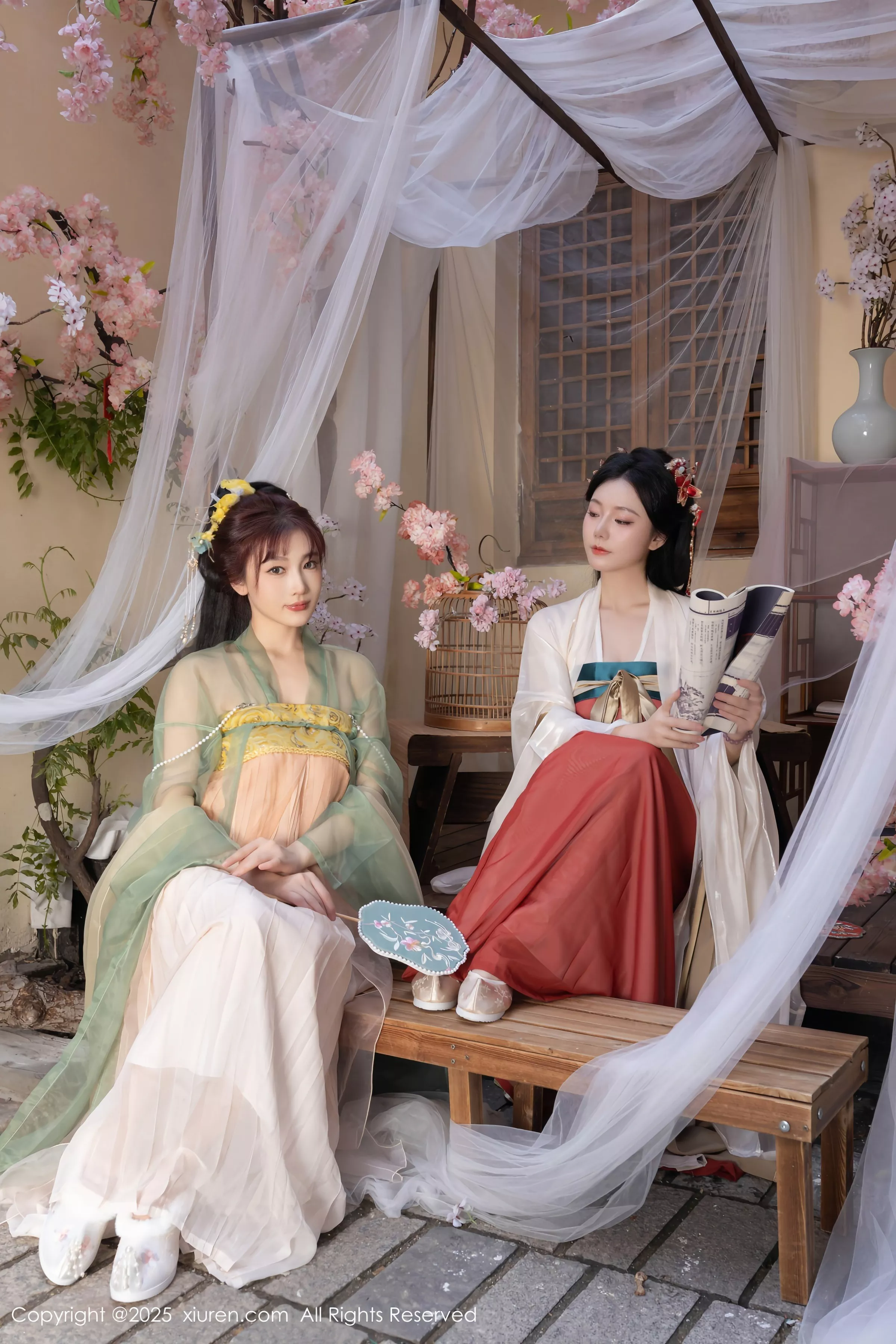 秀人集.com_[XiuRen秀人网]No.10223_模特合集女神陆萱萱＆安然anran激情互动薄纱古装撩人诱惑写真80P