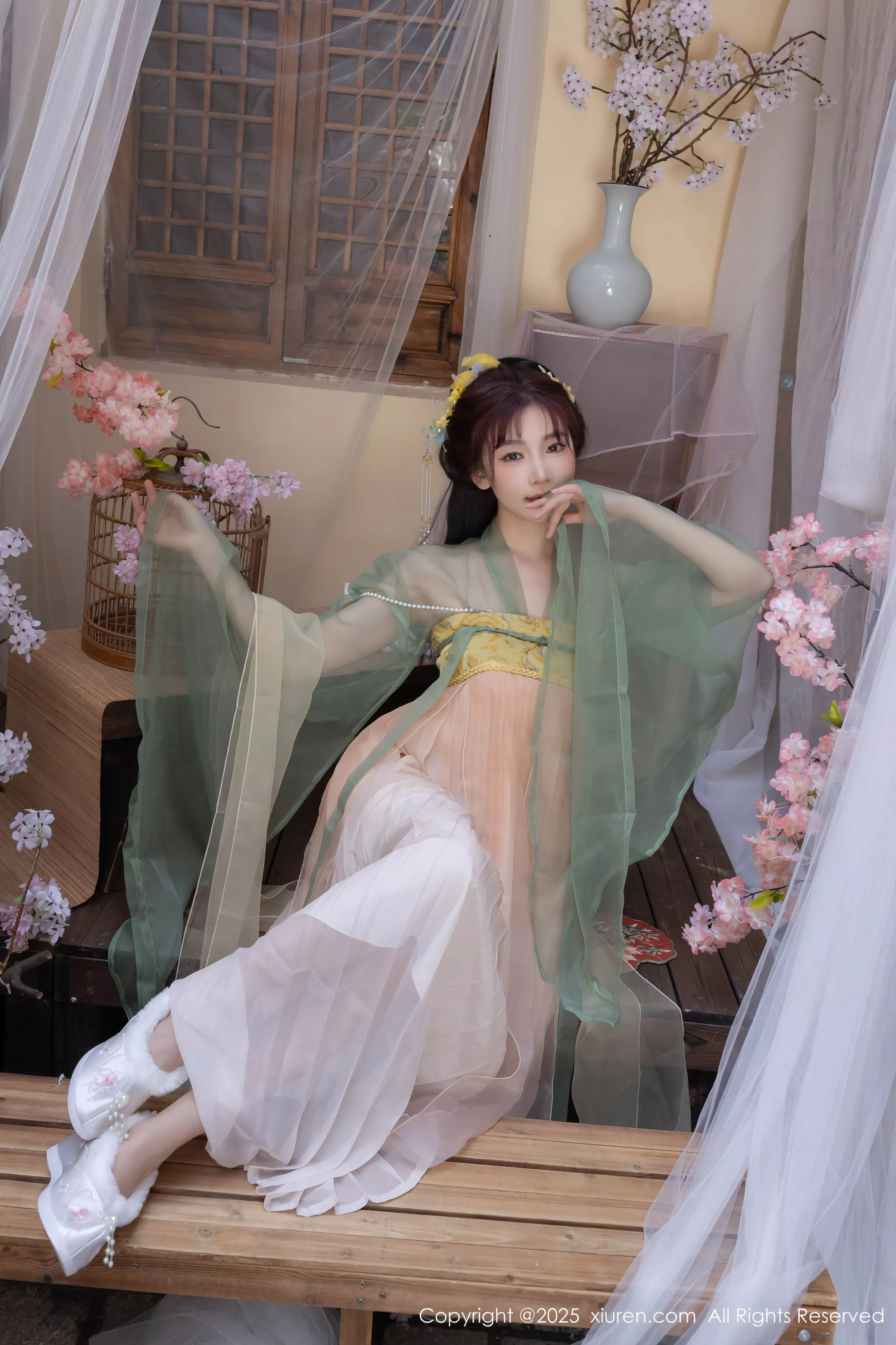 秀人集.com_[XiuRen秀人网]No.10223_模特合集女神陆萱萱＆安然anran激情互动薄纱古装撩人诱惑写真80P