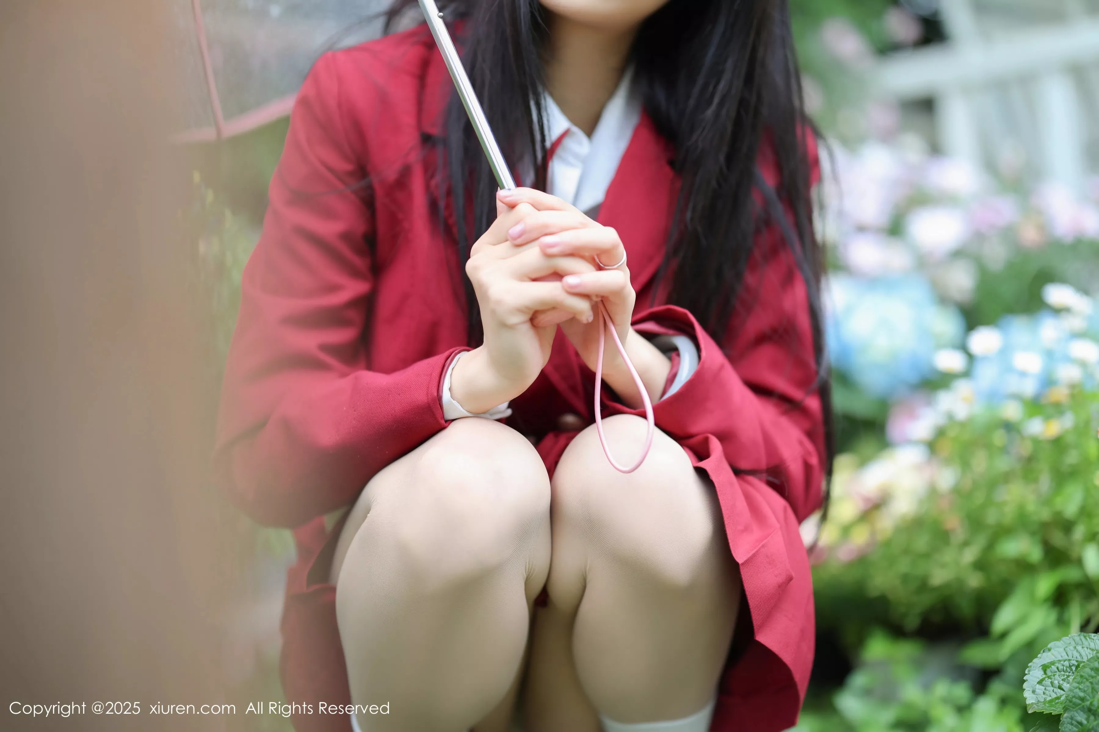 秀人集.com_[XiuRen秀人网]No.10215_新人模特茂木希子性感红色裙子配肉色丝袜秀完美曲线诱惑写真82P