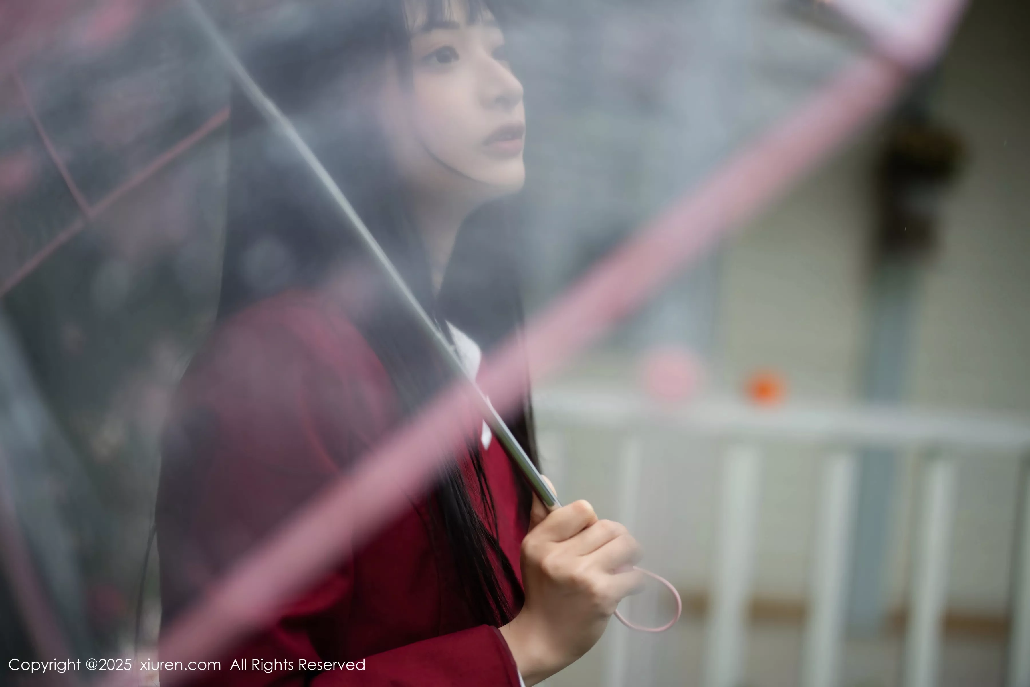 秀人集.com_[XiuRen秀人网]No.10215_新人模特茂木希子性感红色裙子配肉色丝袜秀完美曲线诱惑写真82P