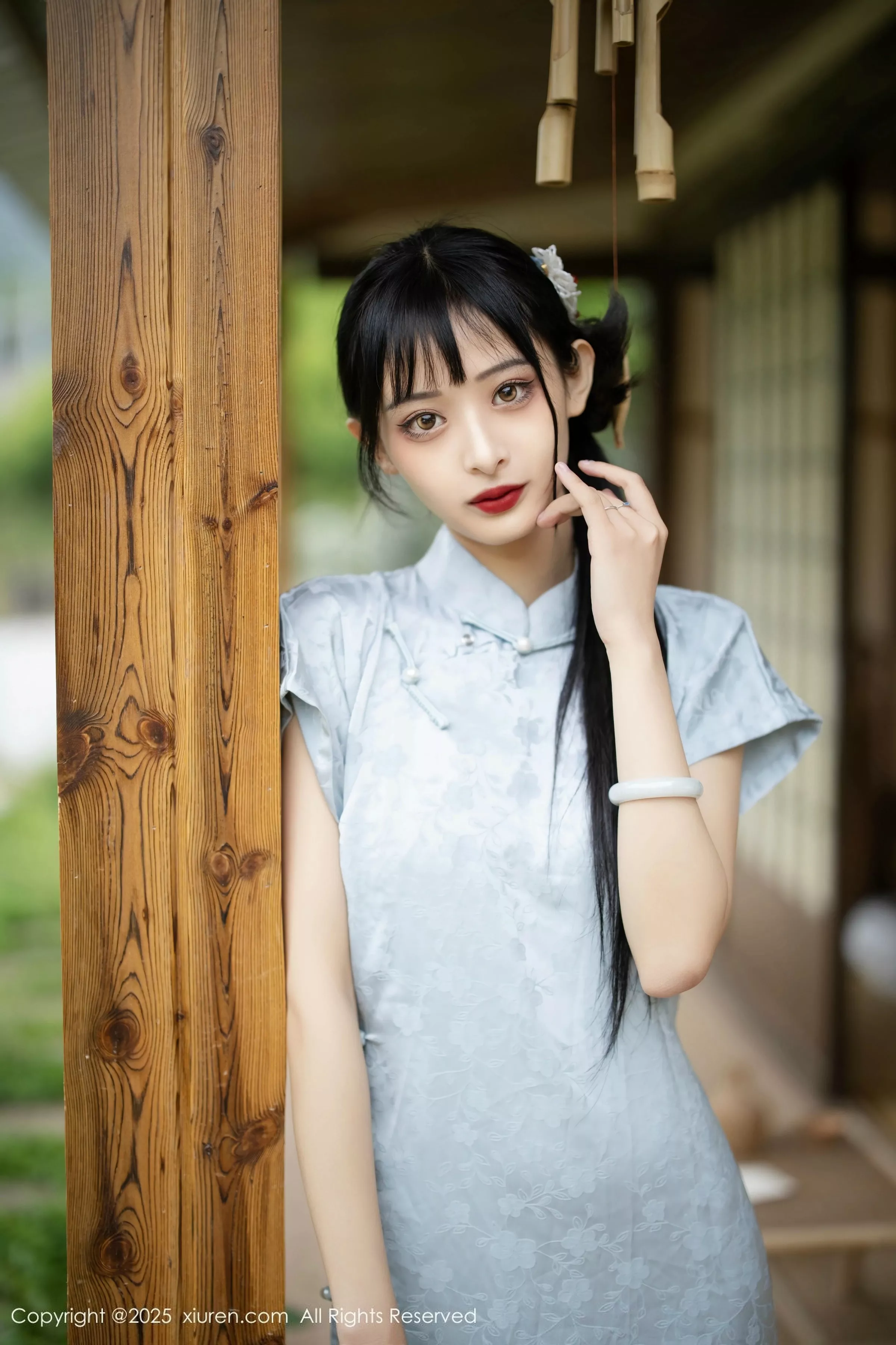 秀人集.com_[XiuRen秀人网]No.10278_模特茂木希子日式旗袍露白色内衣配肉丝袜秀完美曲线诱惑写真80P