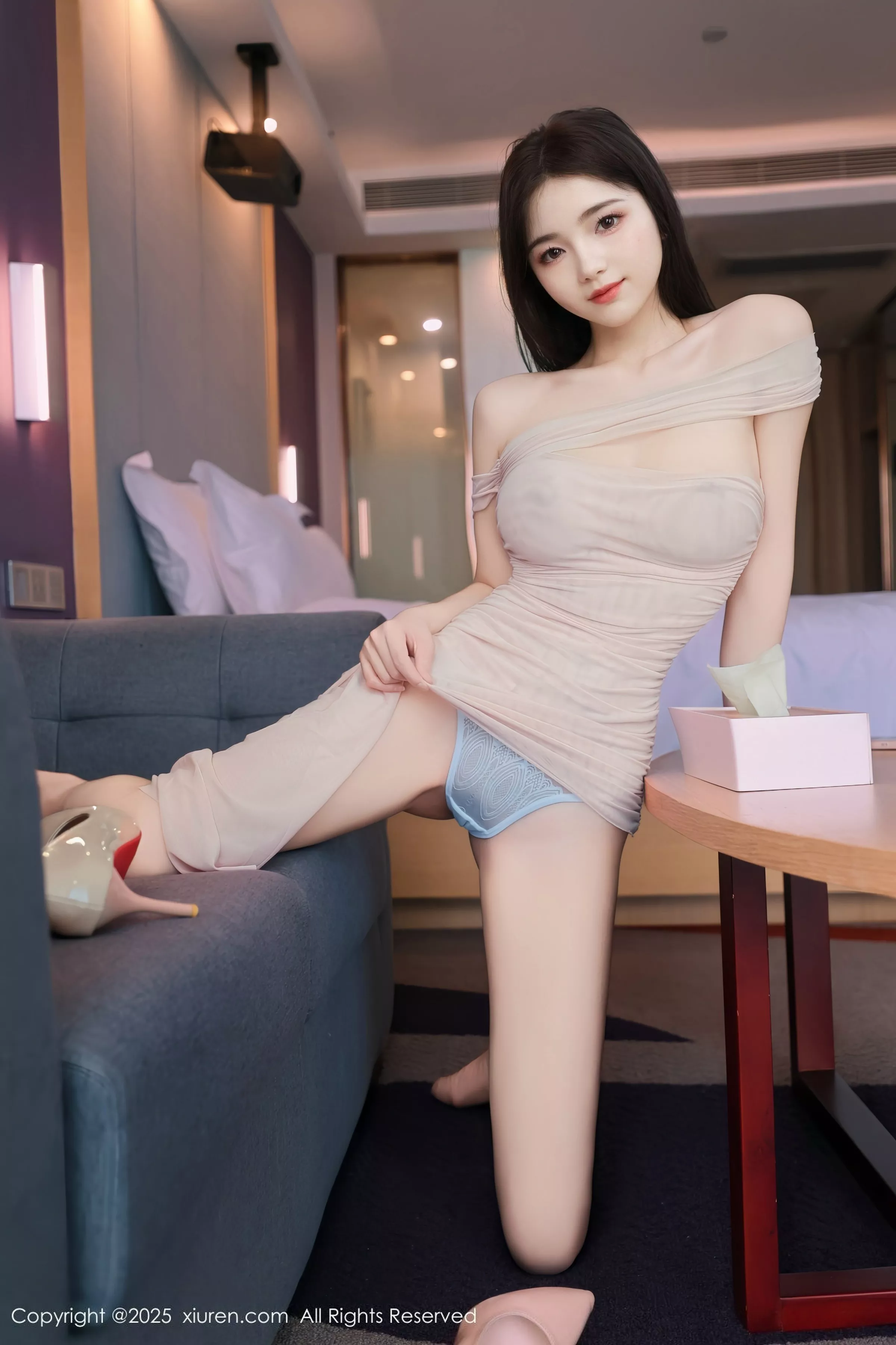 秀人集.com_[XiuRen秀人网]No.10344_新人模特苏软软性感紫色薄纱包臀裙半脱秀凹凸身材撩人诱惑写真88P