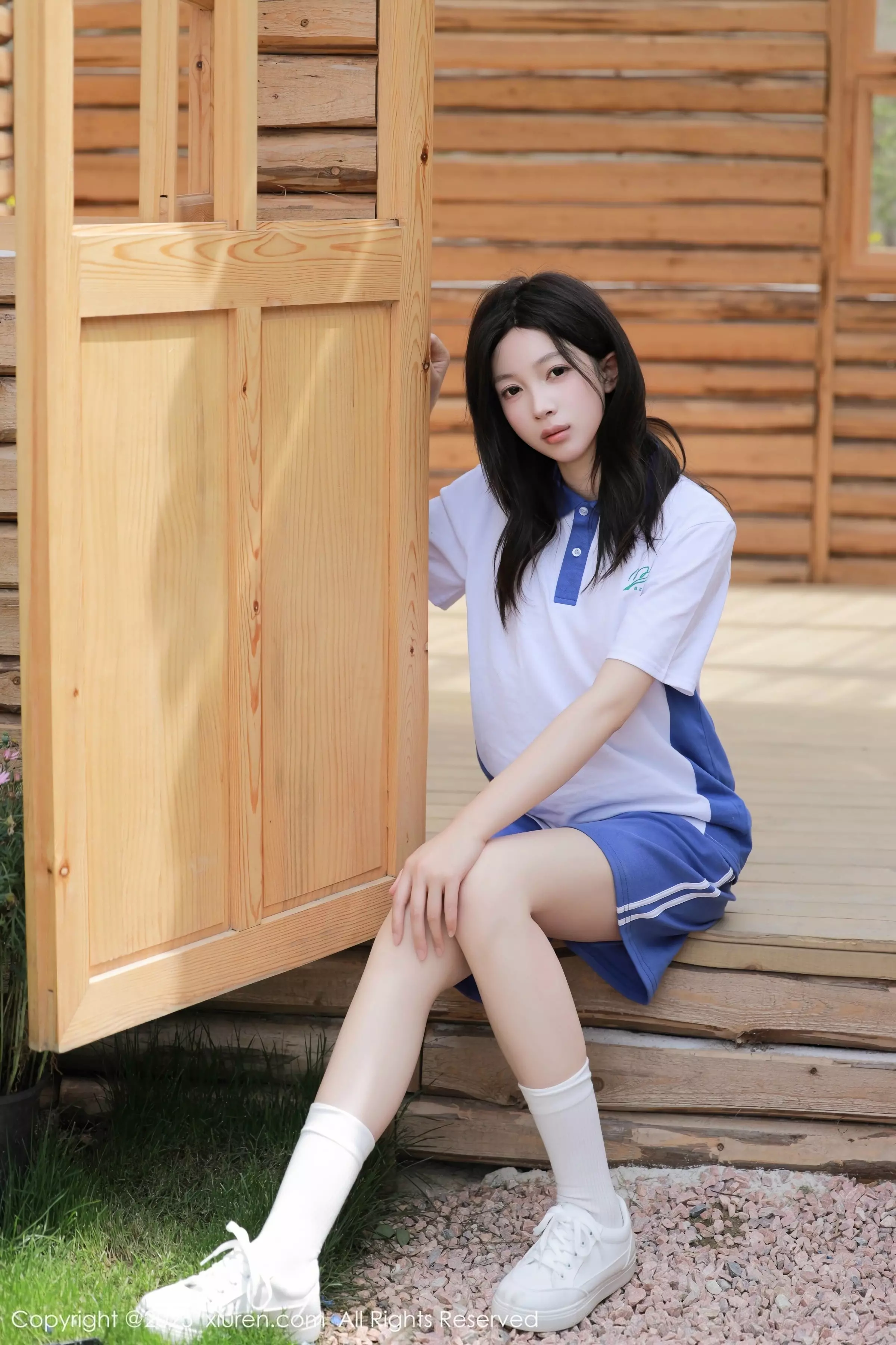 秀人集.com_[XiuRen秀人网]No.10318_模特橙子酱Lillian蓝白色学妹制服露肉色内衣秀曼妙身姿诱惑写真62P