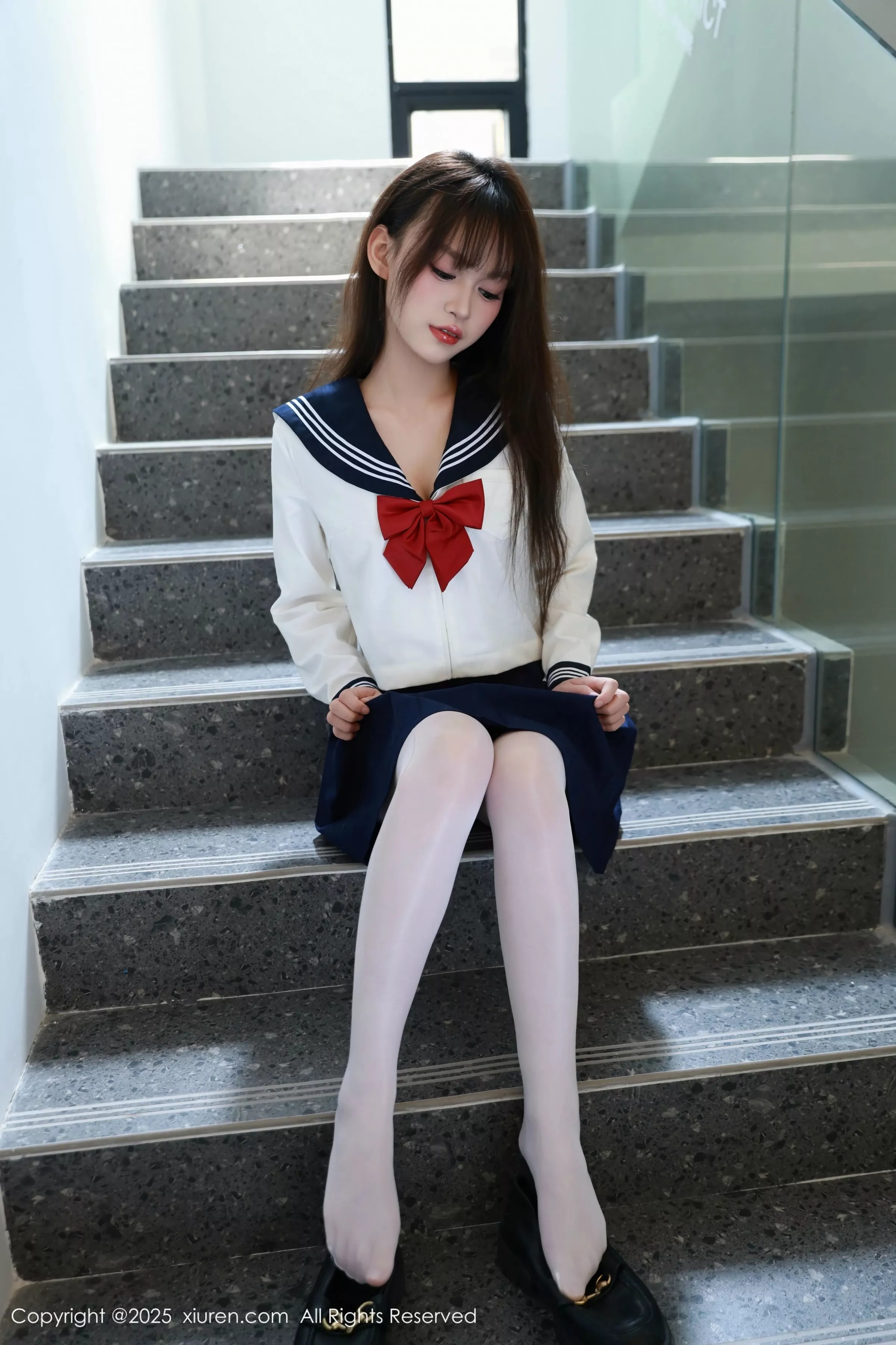 秀人集.com_[XiuRen秀人网]No.10458_新人模特糯咪性感JK制服配超薄白丝袜秀曼妙身姿撩人诱惑写真88P