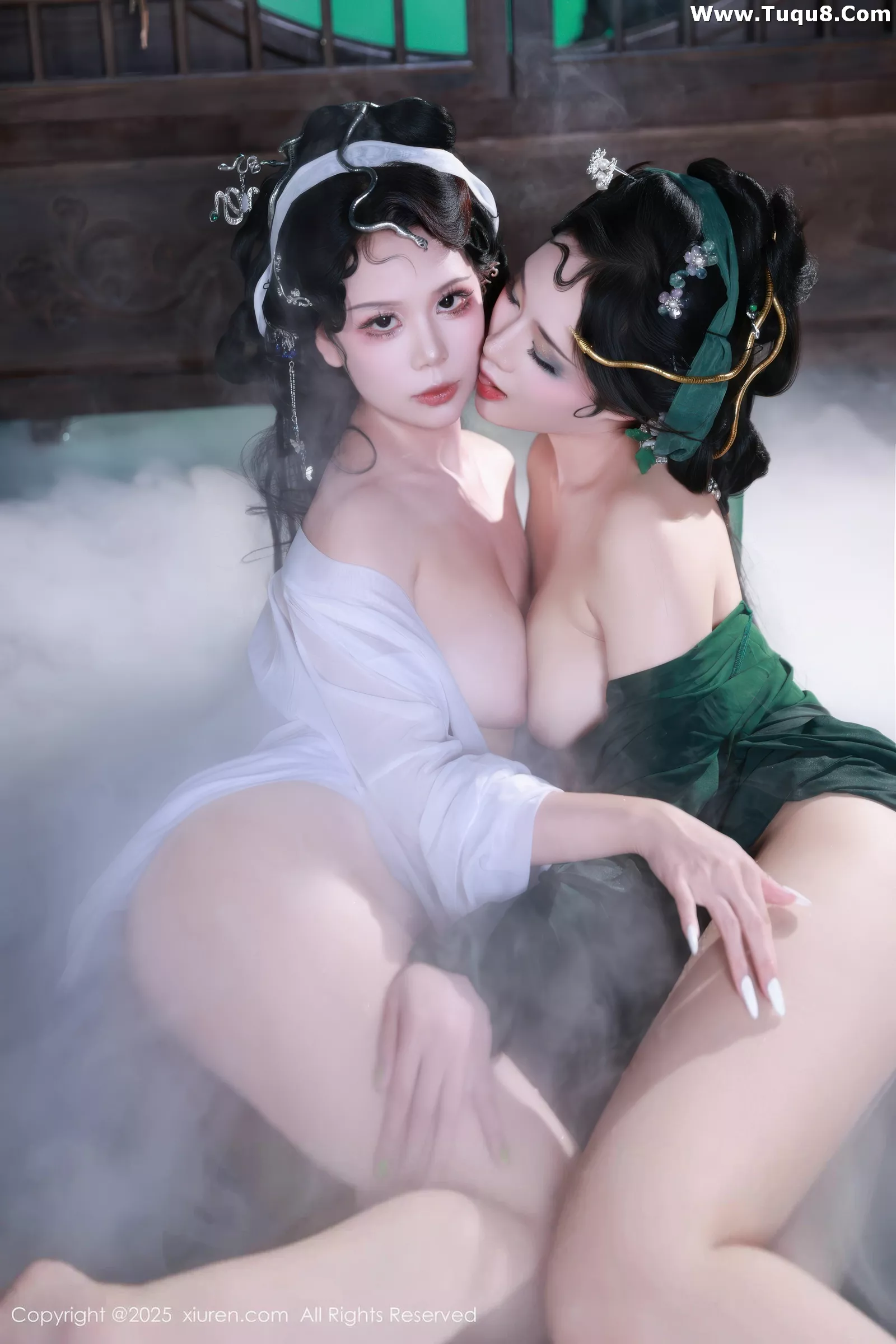 秀人集.com_[XiuRen秀人网]No.10561_模特南乔古风场景青蛇装扮性感低胸服饰秀完美身材诱惑写真88P