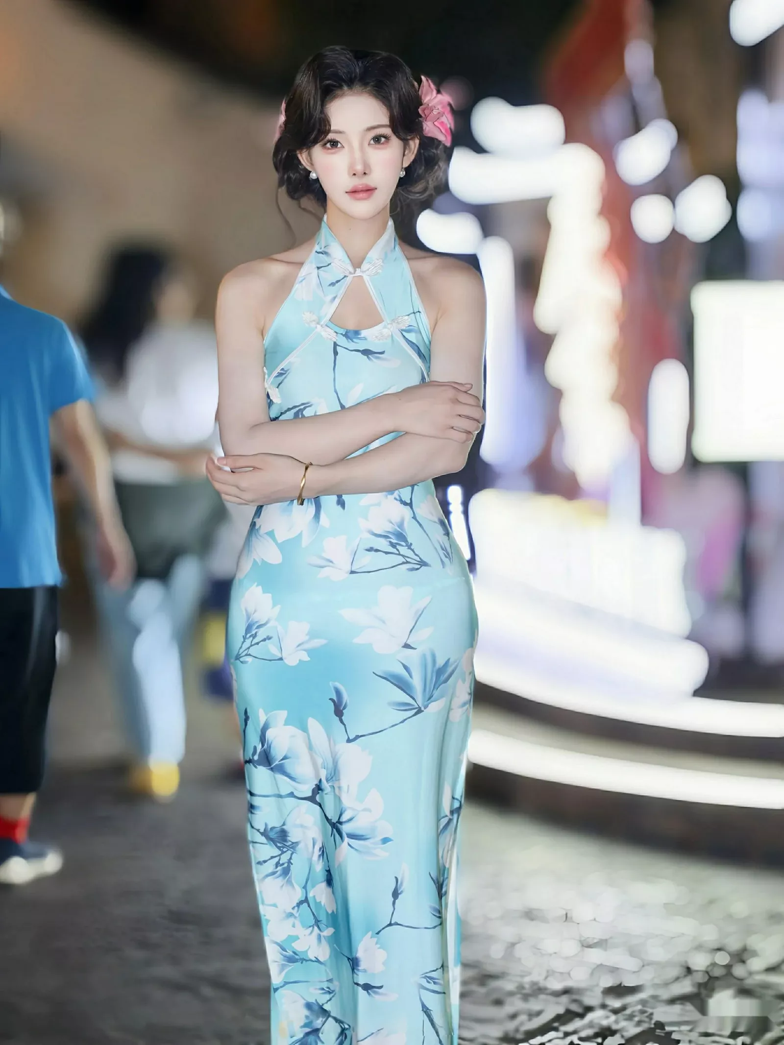 秀人集.com_[XiuRen秀人网]No.10594_模特梨霜儿性感青色情趣旗袍配超薄肉丝秀凹凸身材完美诱惑写真82P