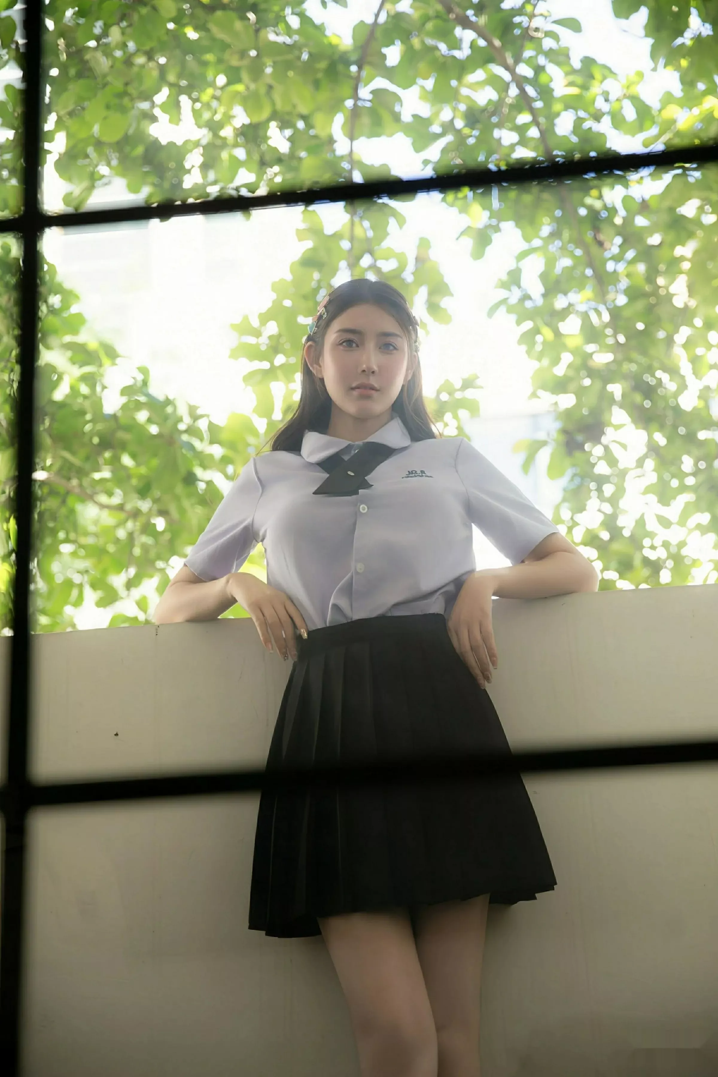 秀人集.com_[XiuRen秀人网]No.10622_模特悦兮性感蓝色衬衣配黑色短裙露白色内衣秀完美身材诱惑写真80P