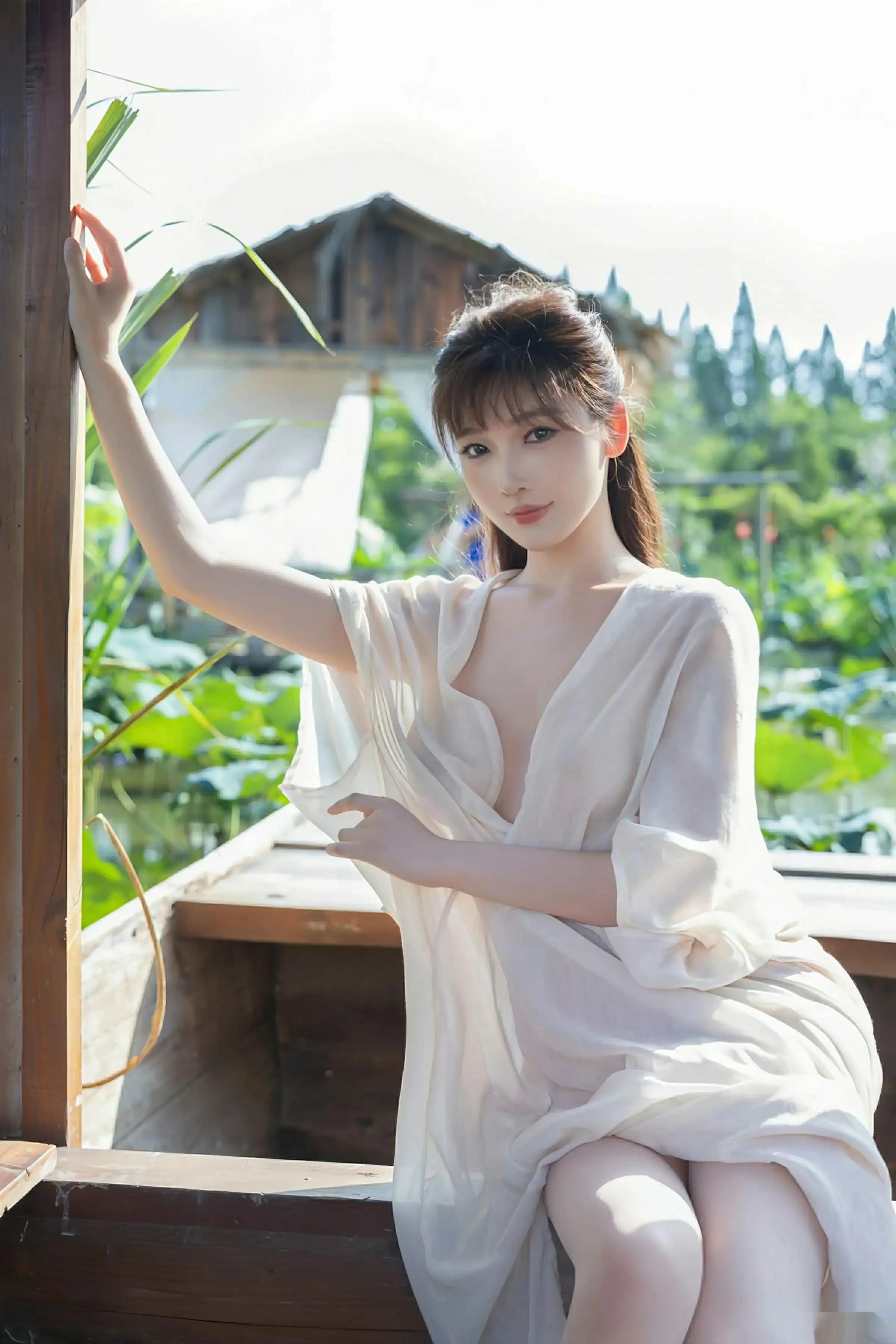 秀人集.com_[XiuRen秀人网]No.10630_模特陆萱萱户外性感浅色薄纱服饰配超薄肉丝秀柔美身姿诱惑写真76P