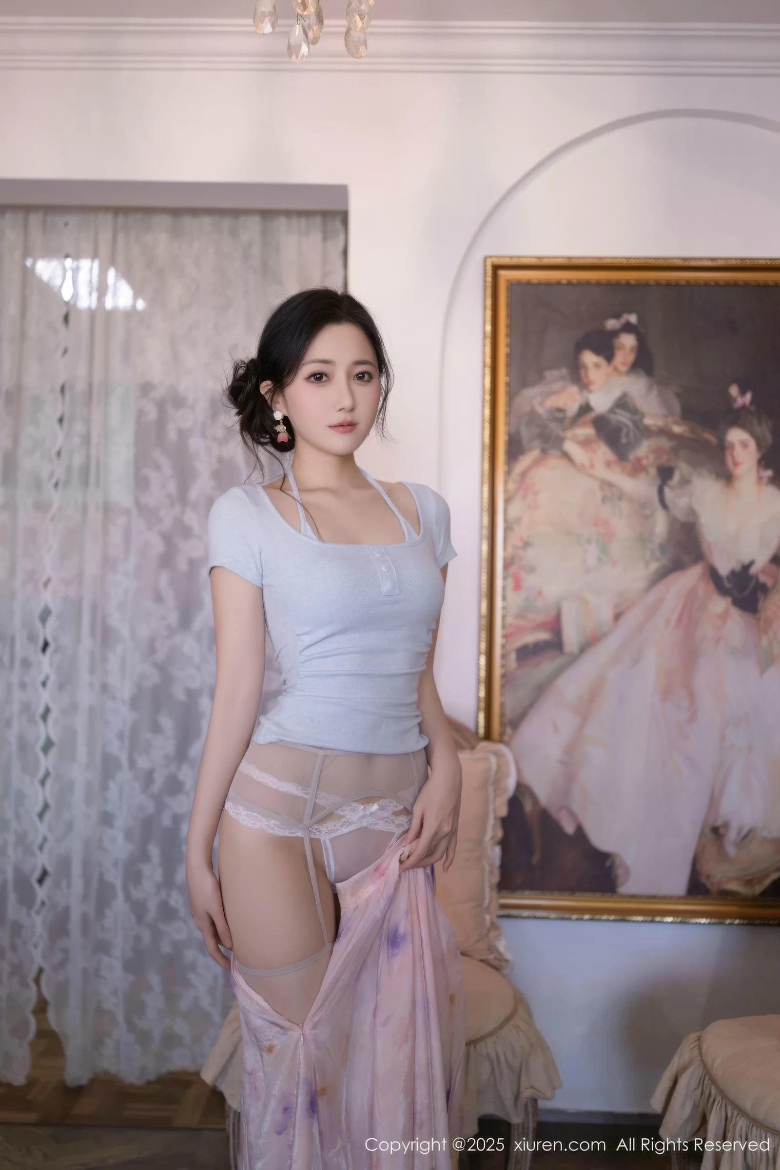 秀人集.com_[XiuRen秀人网]No.10656_模特鱼子酱Fish性感粉色薄纱裙露开档肉丝秀曼妙身姿诱惑写真80P