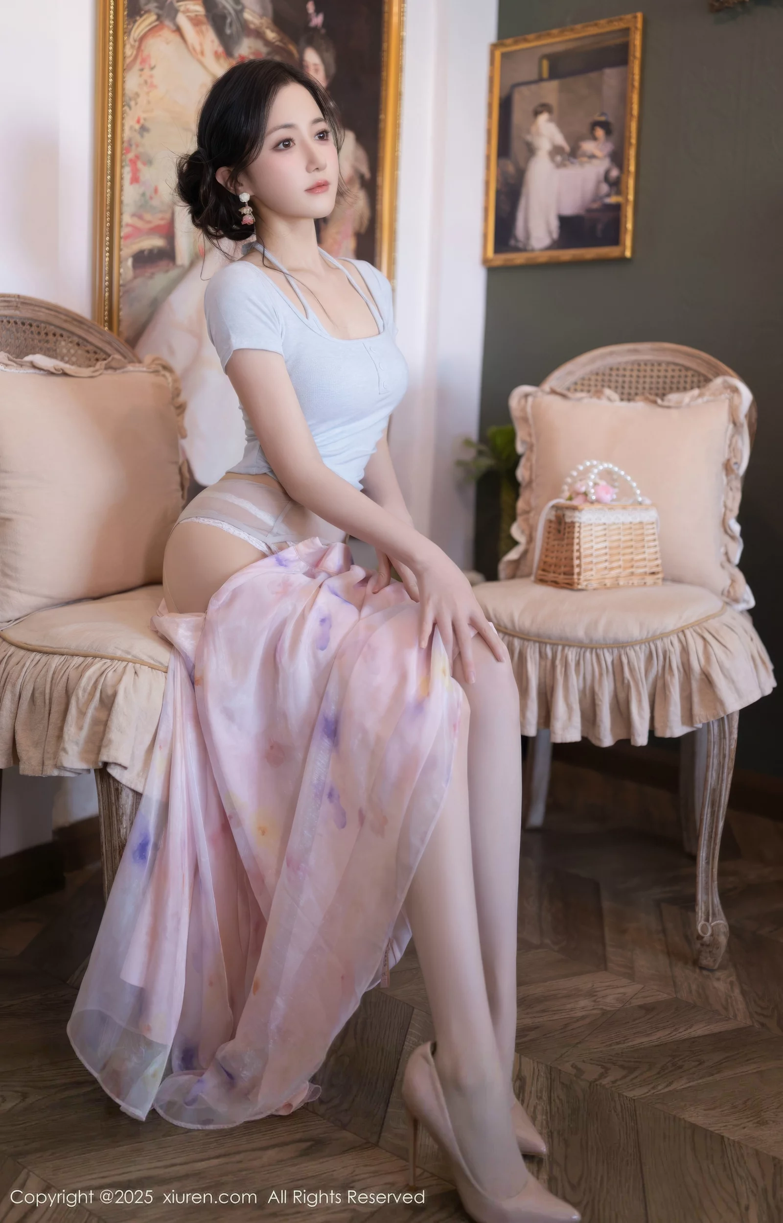 秀人集.com_[XiuRen秀人网]No.10656_模特鱼子酱Fish性感粉色薄纱裙露开档肉丝秀曼妙身姿诱惑写真80P