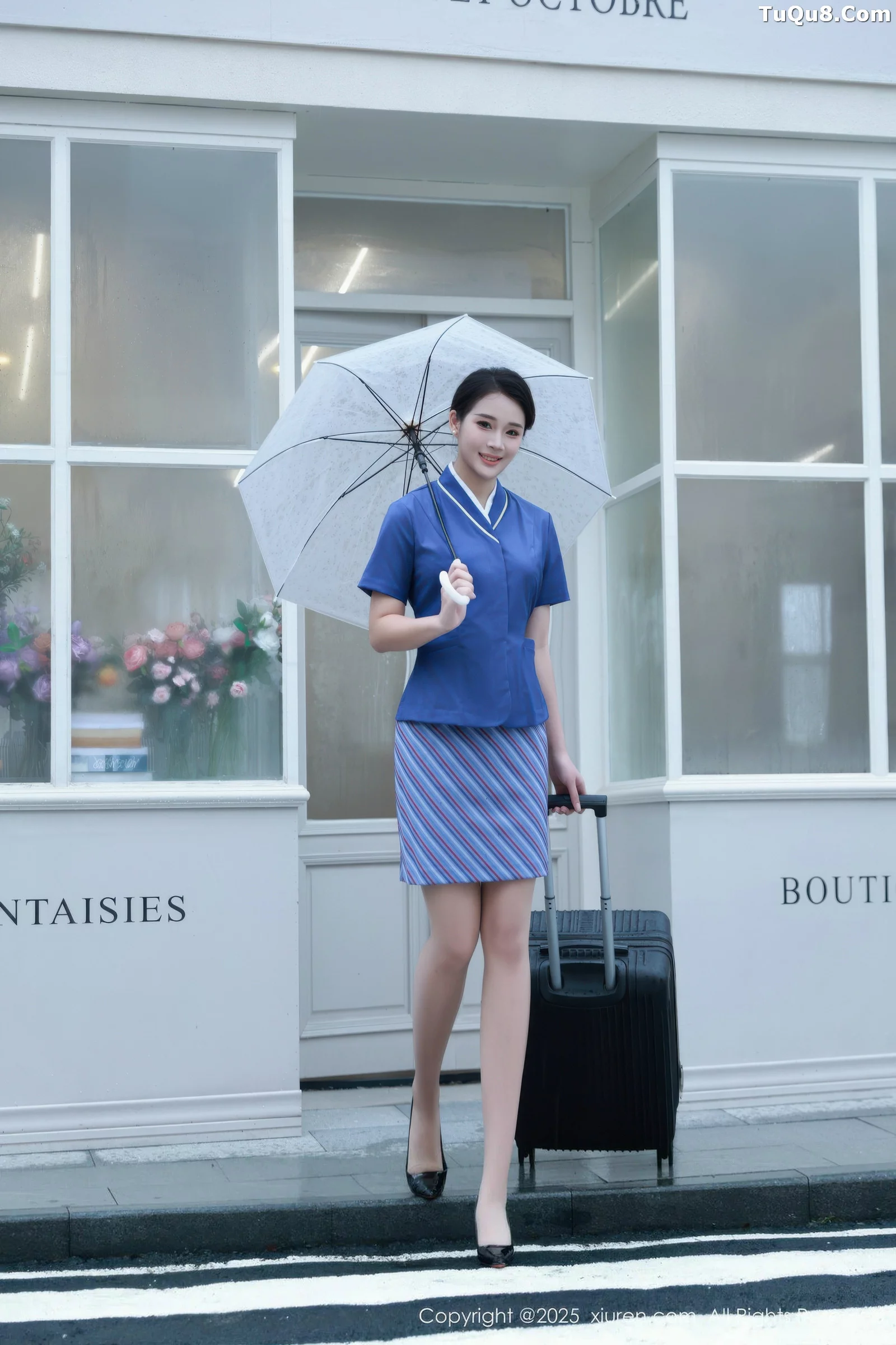 秀人集.com_[XiuRen秀人网]No.10708_模特南乔性感蓝色空姐制服配肉色丝袜秀完美身材迷人诱惑写真64P
