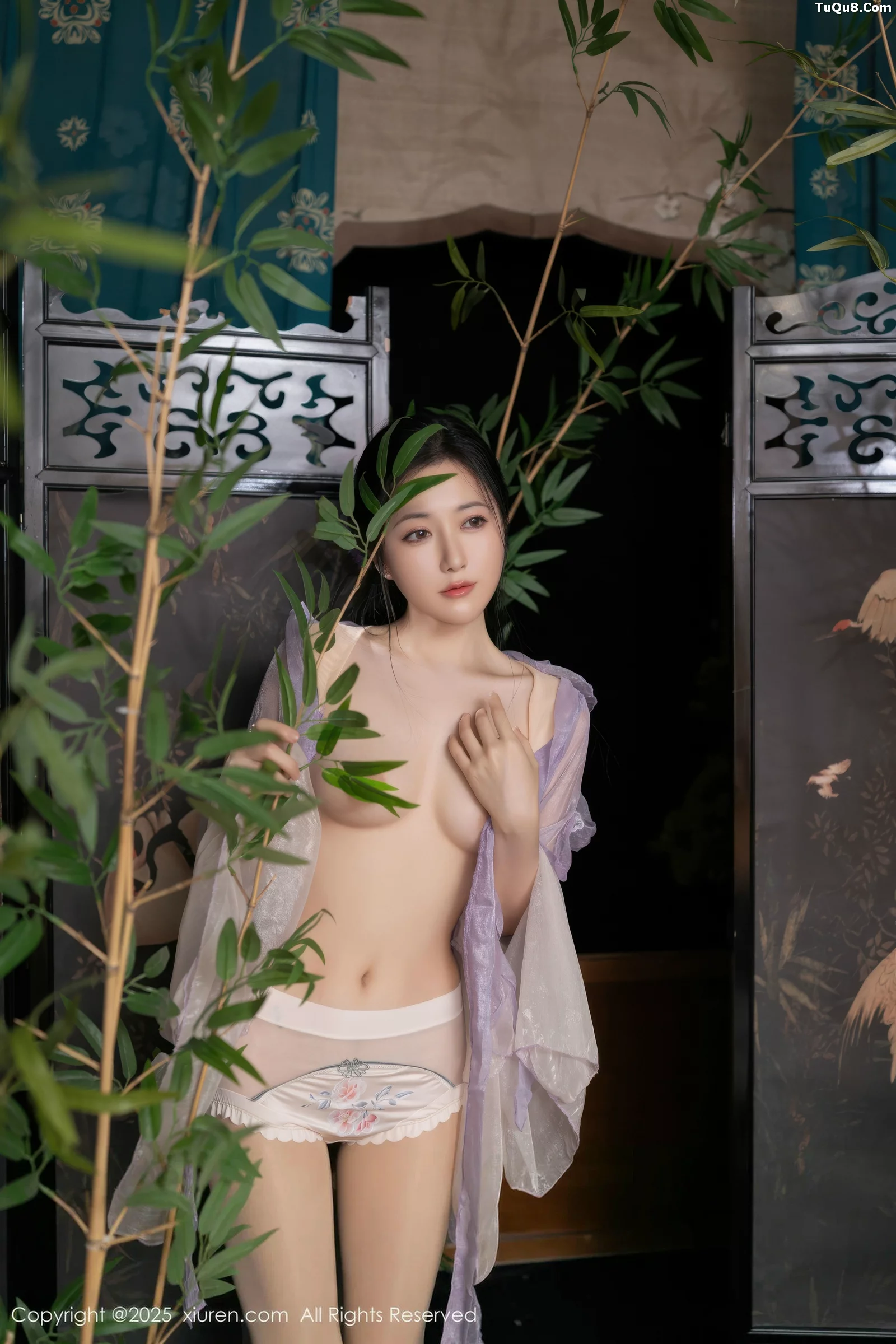 秀人集.com_[XiuRen秀人网]No.10737_模特鱼子酱Fish性感紫色连衣裙配白色丝袜秀曼妙身姿诱惑写真74P