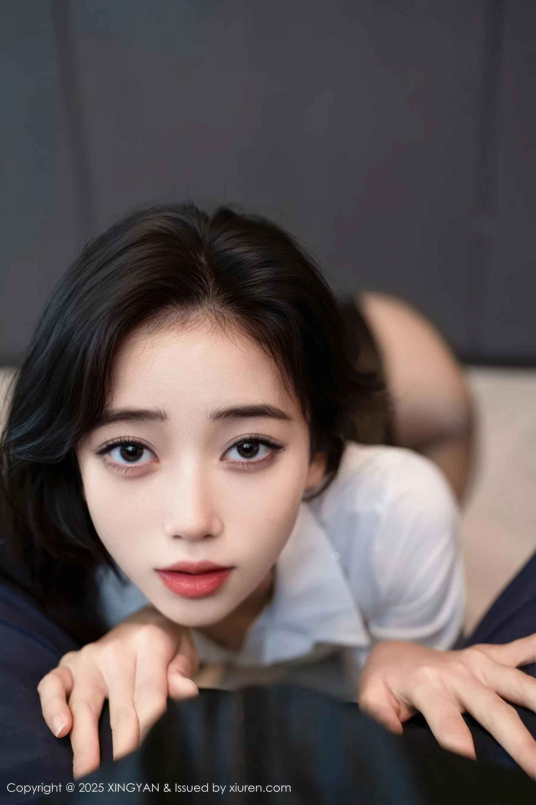 秀人集.com_[XINGYAN星颜社]VOL.400_模特时安安性感白衬衫配连体衣露超薄黑色秀柔美身材诱惑写真71P