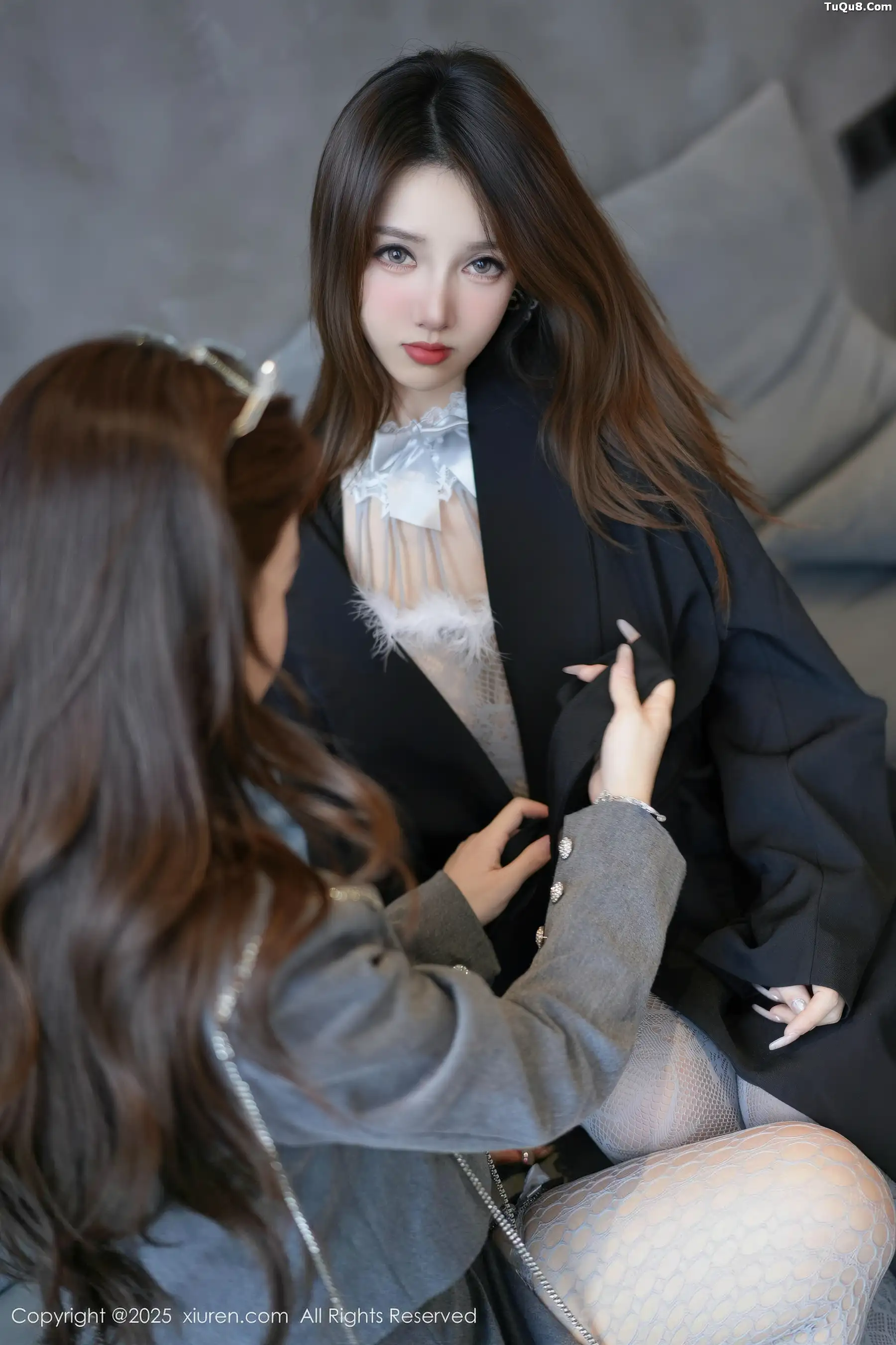 秀人集.com_[XiuRen秀人网]No.10987_模特合集Twins-桃桃@Twins-夭夭性感紫色情趣内衣撩人诱惑写真76P